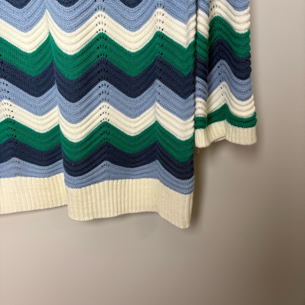 Hyacinth House Aqua Wavy Bell Sleeve Beatriz Mini Dress - Picture 5 of 9